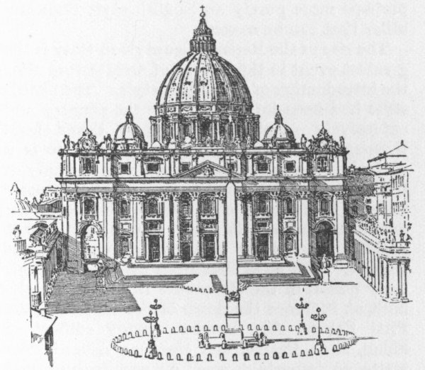 Барокко собор Святого Петра план