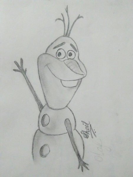 Олоф персонажи карандашом
