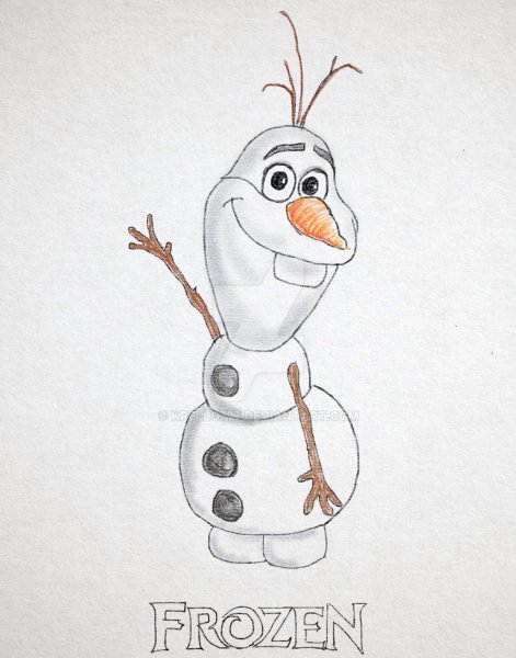 Олоф персонажи карандашом