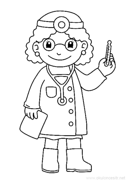 Раскраска стоматолог