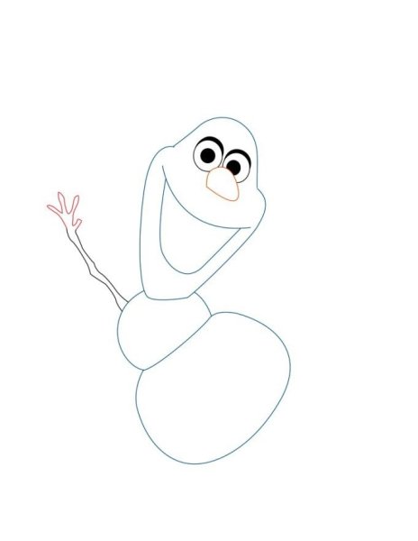 Олаф карандашом