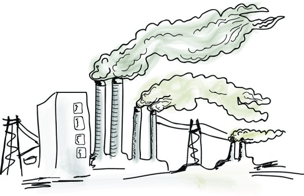 Загрязнение воздуха раскраска
