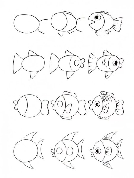 Пошаговые уроки рисования для детей