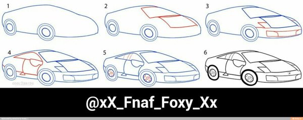 Поэтапное рисование Ламборджини