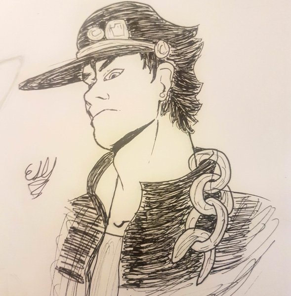 Джоджо Джотаро срисовка