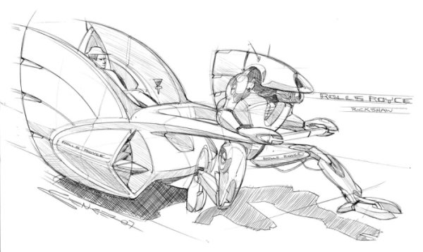 Машина будущего раскраска