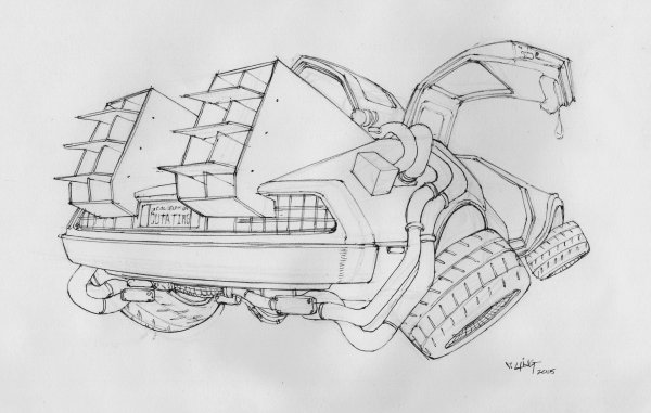 Машина будущего карандашом