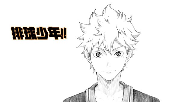 Хината из волейбола карандашом