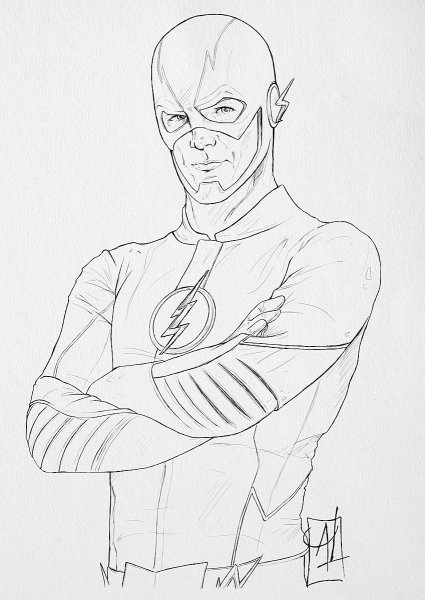Барри Аллен раскраска