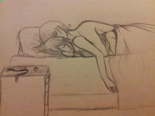 Девушка в купальнике рисунок карандашом