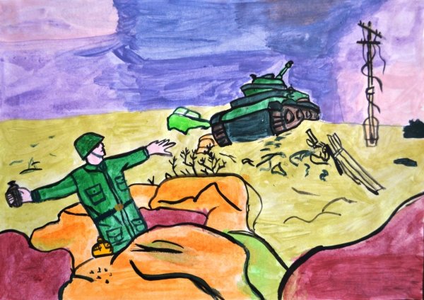 Рисунок на тему Сталинградская битва