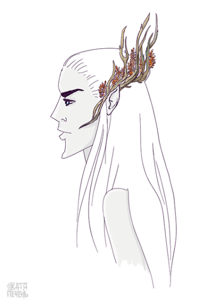 Рисунок Лесной царь легко