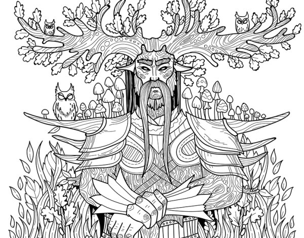 Разукрасить картинку лесного царя