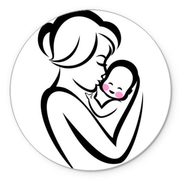 Нарисовать маму с ребенком