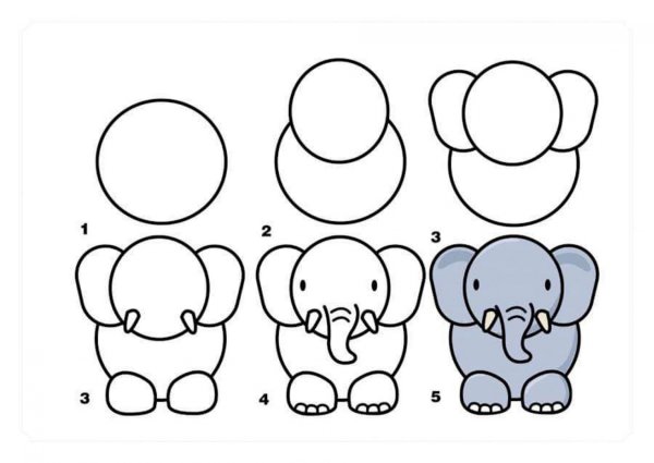 Рисунки для детей легкие для срисовки