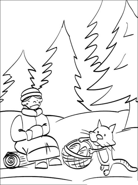 Раскраска. Морозко