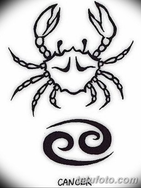 Краб тату эскиз