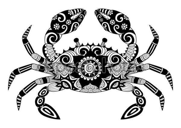 Крабы стилизация Графика