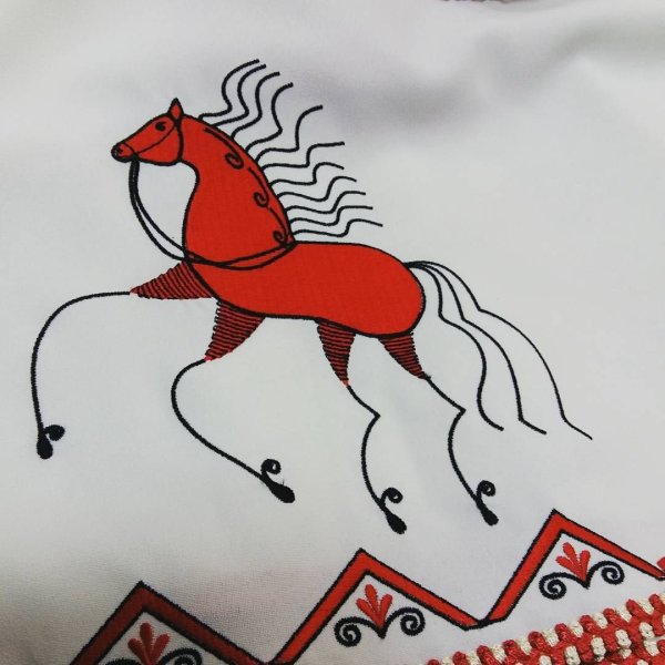 Мезенская роспись элементы росписи конь