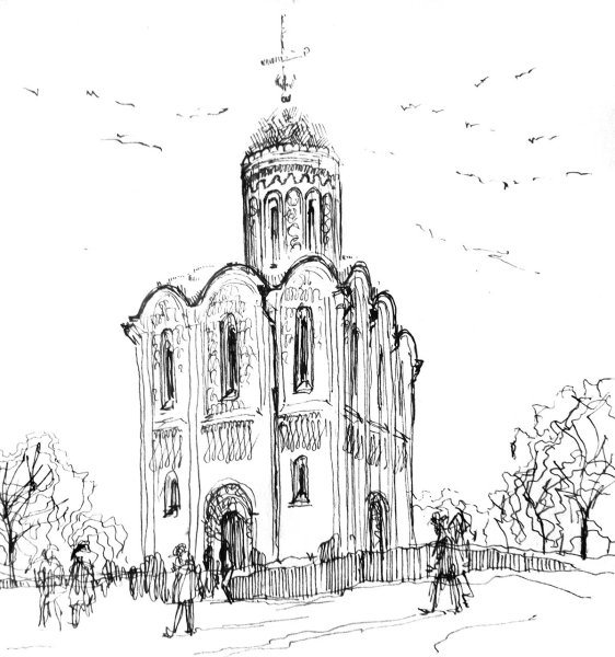 Храм Покрова на Нерли раскраска