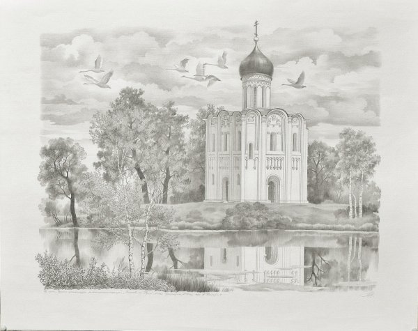 Храм Покрова на Нерли реконструкция