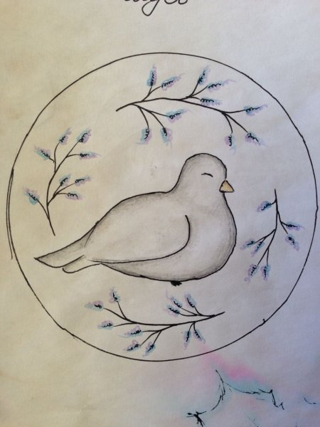 Рисунки в кругу лёгкие