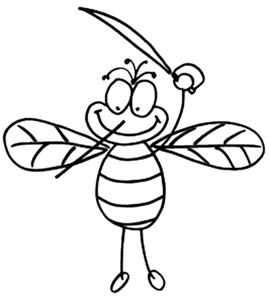 Рисунки насекомых для детей простые