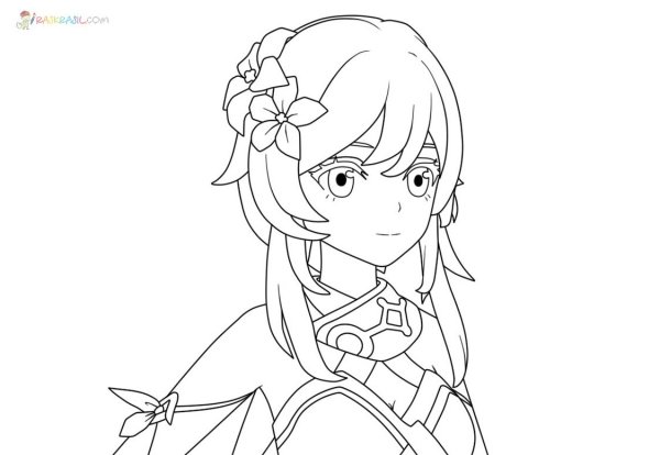 Раскраку Геншина