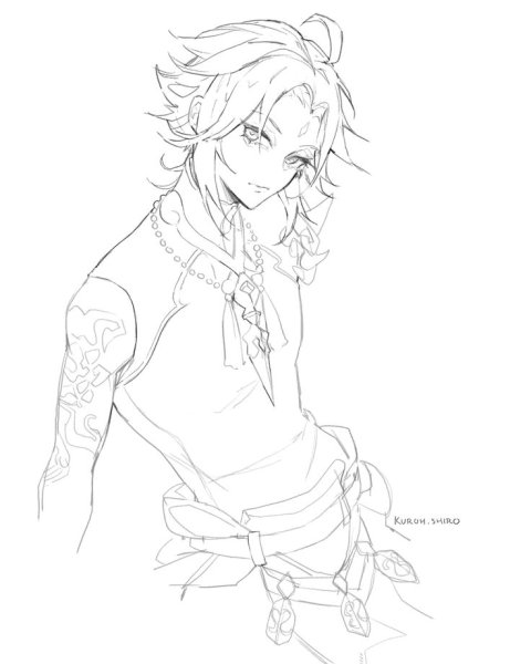 Сяо Геншин скетч