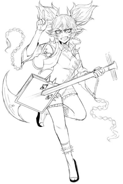 Раскраска Геншин Импакт