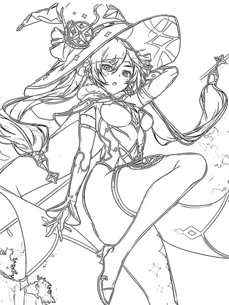 Раскрашивать Геншин Импакт