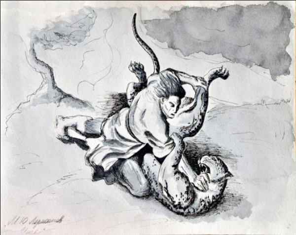 Мцыри раскраска