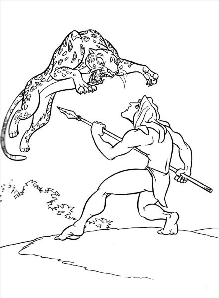 Рисунок к Мцыри Лермонтова