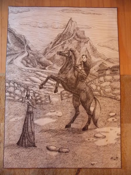 Горы карандашом