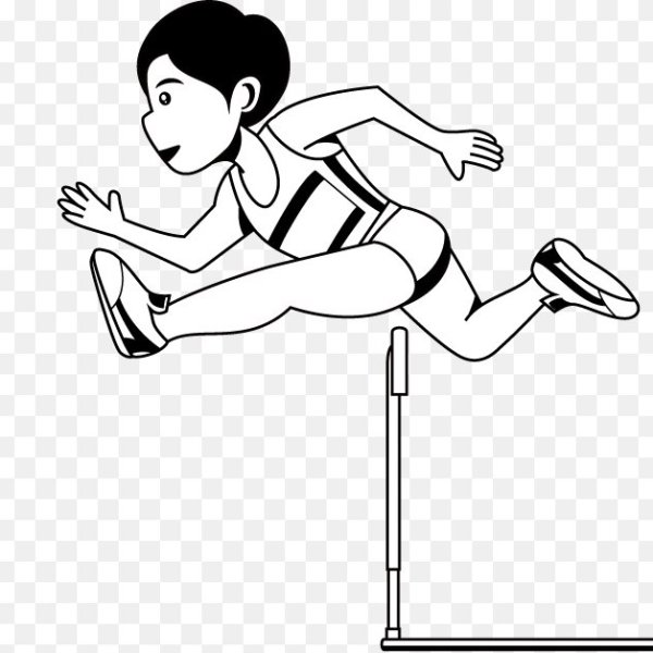 Легкоатлет рисунок