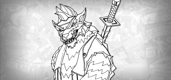 ФОРТНАЙТ Ронин карандашом