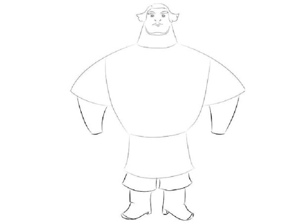 Нарисовать богатыря Илью Муромца