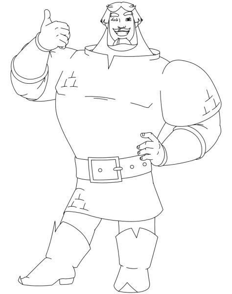 Илья Муромец рисунок пошагово