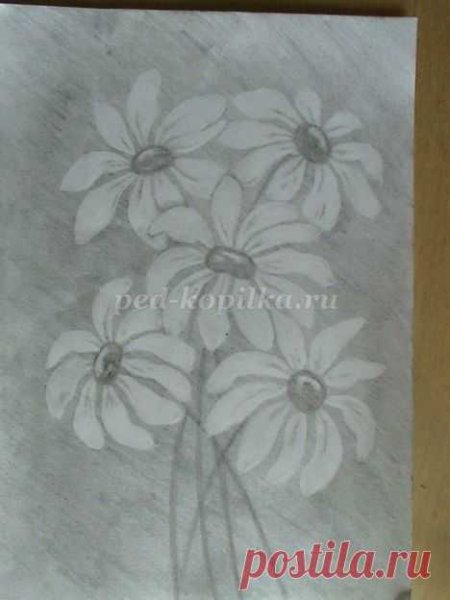 Рисование ластиком по штриховке