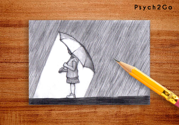 Рисунок ластиком пейзажи