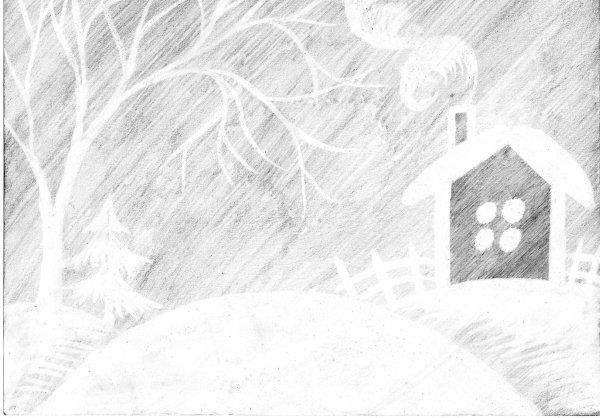 Метель рисунок