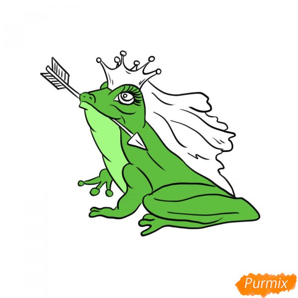Нарисовать иллюстрацию к сказке Царевна лягушка