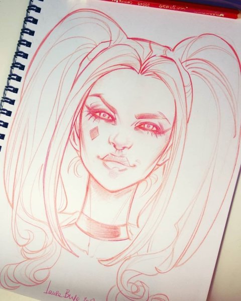 Харли Квин ричунок легкий