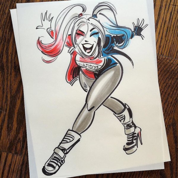 Харли Квинн рисунок