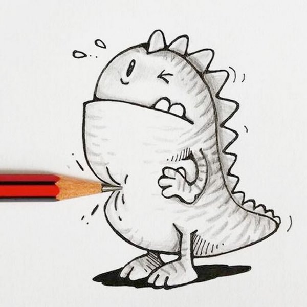 Рисунки карандашом прикольные