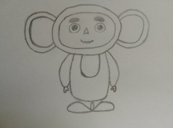 Чебурашка рисунок