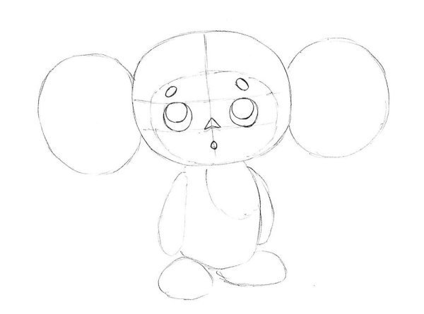 Раскраска "Чебурашка"