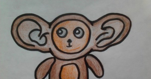 Чебурашка и крокодил Гена раскраски для детей