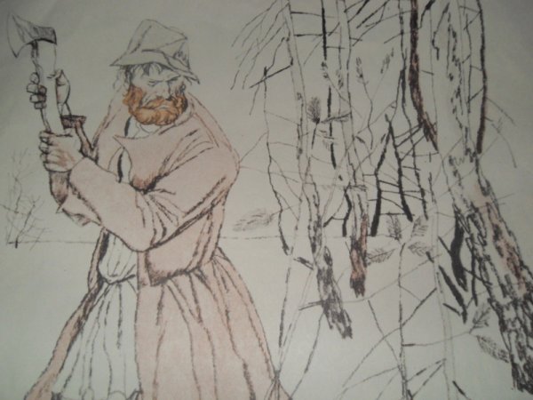 Рисунок по творчеству Некрасова