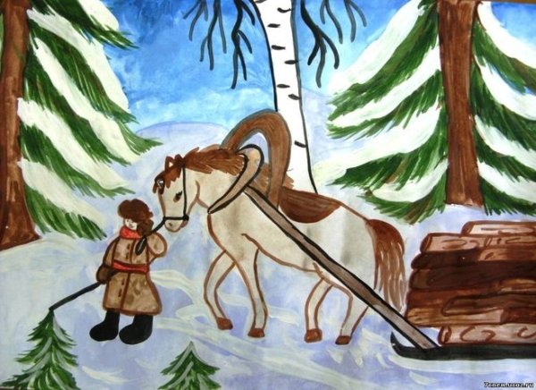 Иллюстрации к произведениям Некрасова мужичок с ноготок